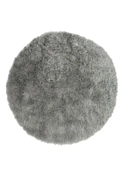 Homemaker Grey Softwashable Circle Rug
