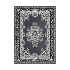 Homemaker Grey Traditional Runner Rug