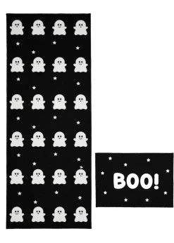 Homemaker Halloween Ghost Boo Doormat and Runner