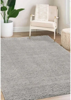 Homemaker Lagom Plain Silver Rug