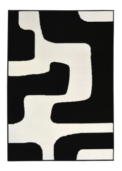Homemaker Maestro Black Geo Blocks Rug