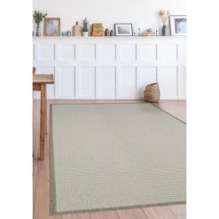 Homemaker Natural Border Rug