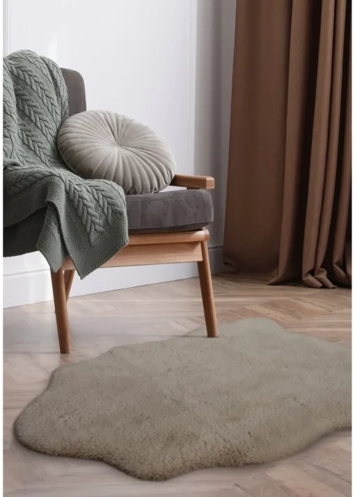 Homemaker Natural Luxury Fur Single Rug