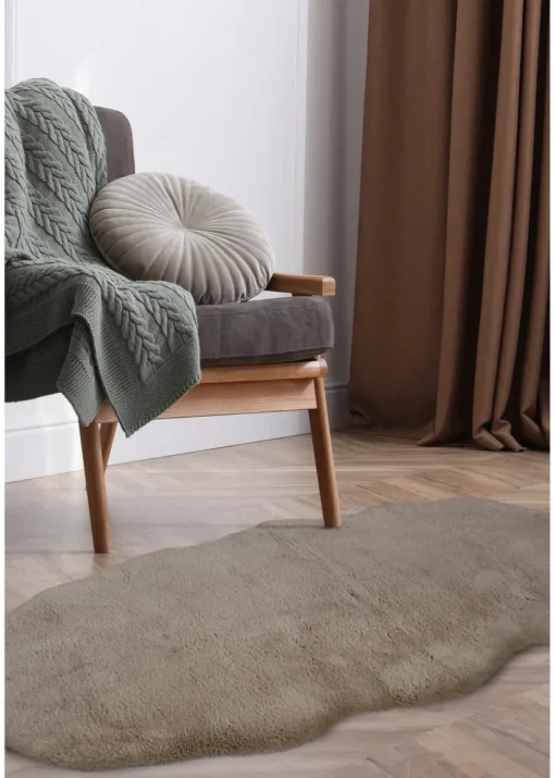 Homemaker Natural Luxury Fur Double Rug