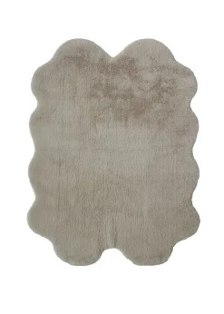 Homemaker Natural Luxury Fur Quad Rug