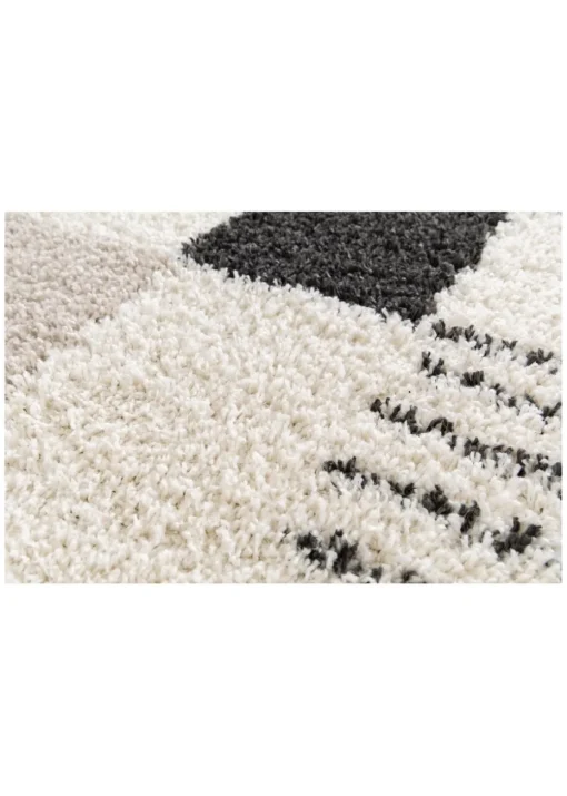 Homemaker Nomad Blocks Shaggy Beige Rug