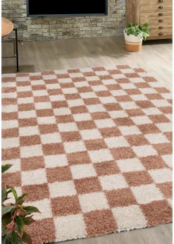Homemaker Nomad Checks Terracotta Rug