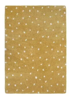 Homemaker Ochre Snug Shaggy Spot Rug