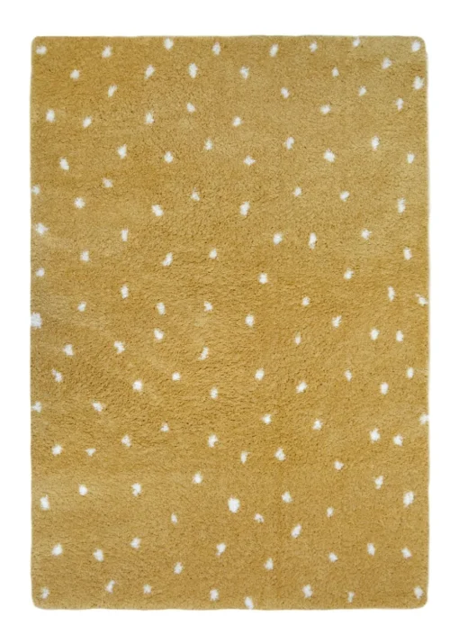 Homemaker Ochre Snug Shaggy Spot Rug
