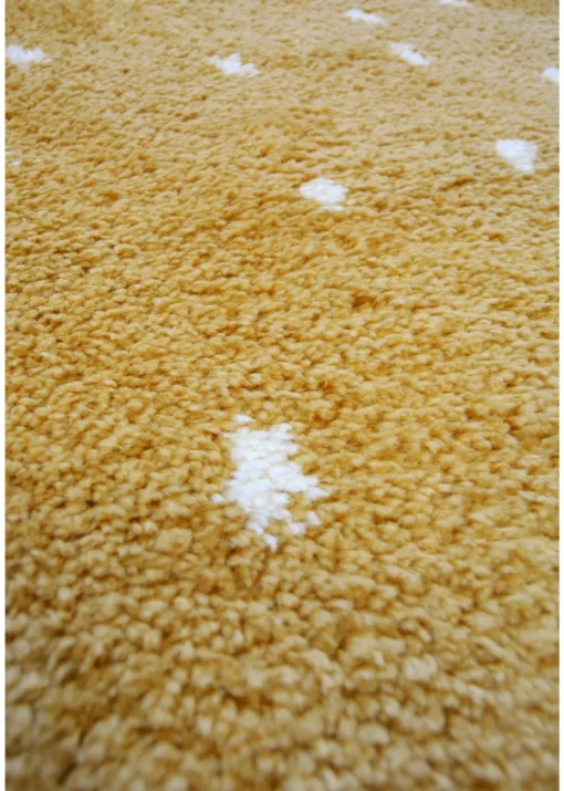 Homemaker Ochre Snug Shaggy Spot Rug