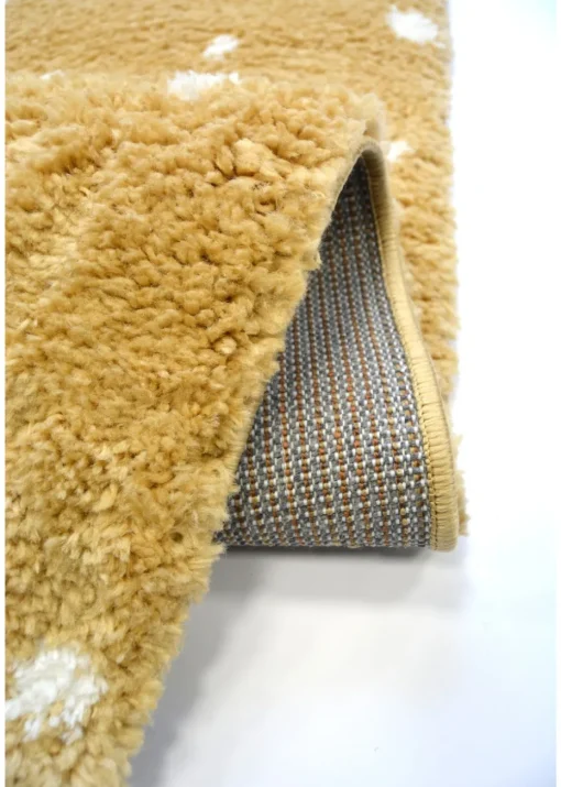 Homemaker Ochre Snug Shaggy Spot Rug