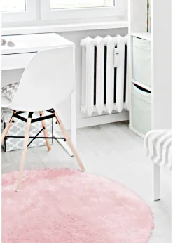 Homemaker Pink Softwashable Circle Rug