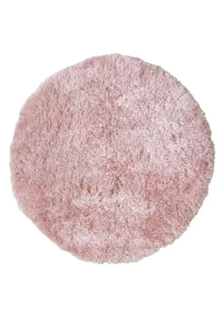 Homemaker Pink Softwashable Circle Rug