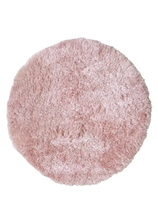 Homemaker Pink Softwashable Circle Rug