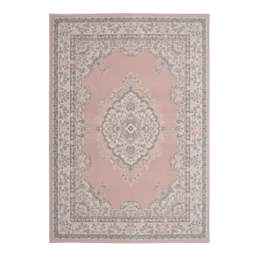 Homemaker Pink Traditional Rug