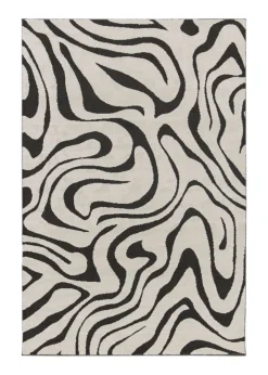 Homemaker Reef Ripple Black/Off White Mono Rug