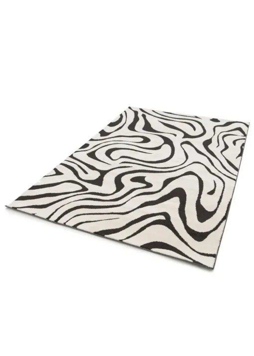 Homemaker Reef Ripple Black/Off White Mono Rug