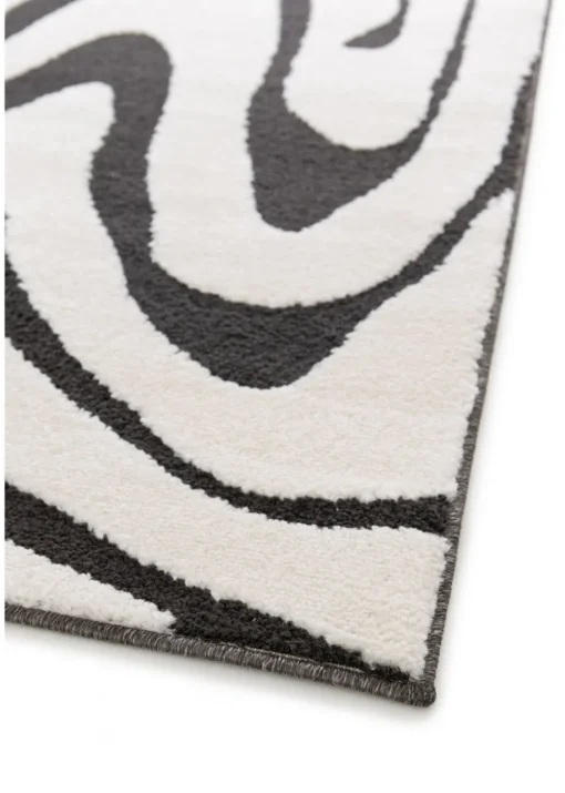 Homemaker Reef Ripple Black/Off White Mono Rug