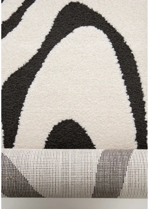 Homemaker Reef Ripple Black/Off White Mono Rug