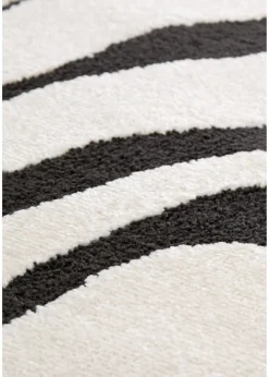 Homemaker Reef Ripple Black/Off White Mono Rug