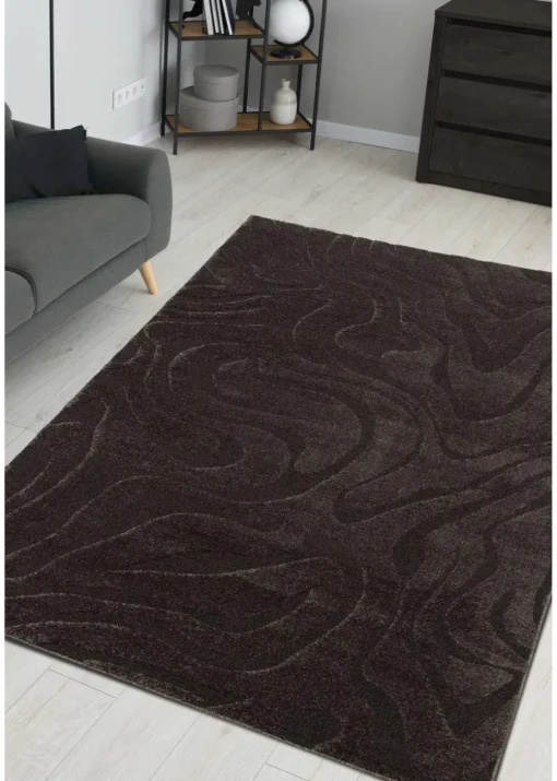 Homemaker Reef Ripple Charcoal Anthracite Rug