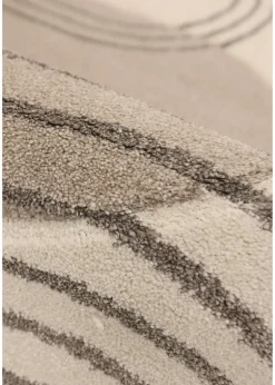 Homemaker Sara Carved Abstract Arcs Natural Rug