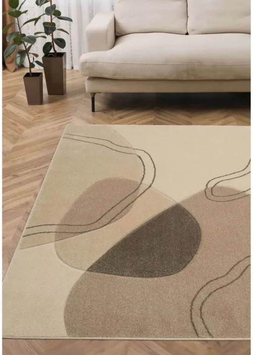 Homemaker Sara Carved Abstract Natural Rug
