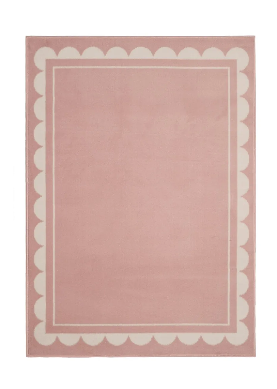 Homemaker Scallop Blush Rug