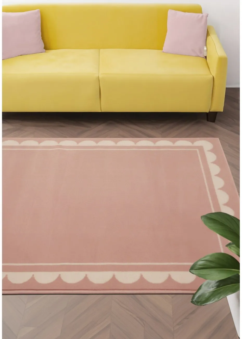 Homemaker Scallop Blush Rug