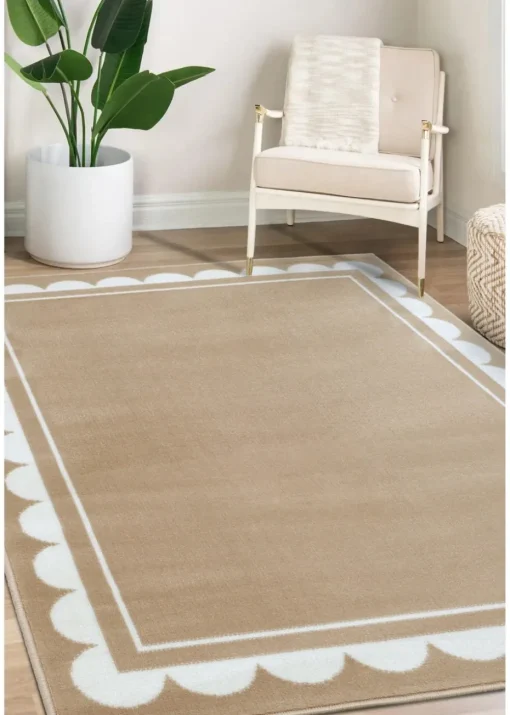 Homemaker Scallop Champagne Rug