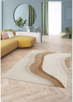 Homemaker Sol Wave Terracotta Rug