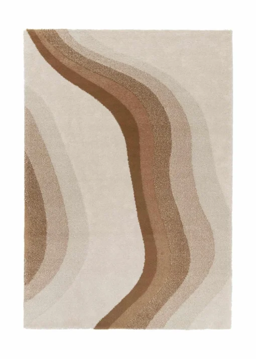 Homemaker Sol Wave Terracotta Rug
