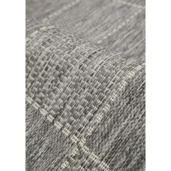 Homemaker Steel Check Gel Flatweave Rug