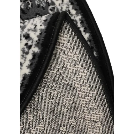 Homemaker Traditional Black Round Rug