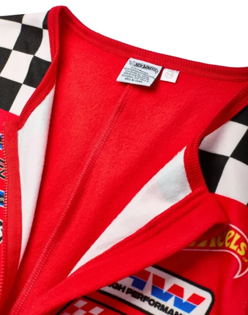 Hot Wheels Pit Crew Style Boys Red Onesies (3-10 Years)