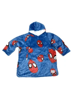 HUGZEE Spiderman Heads Up Wearble Hooded Throw