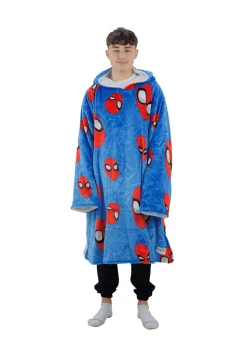 HUGZEE Spiderman Heads Up Wearble Hooded Throw