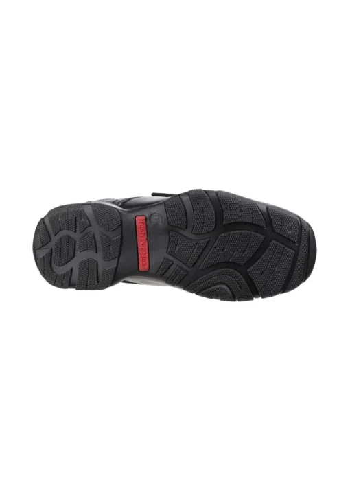 Hush Puppies Black Freddy 2 Senior School Shoe