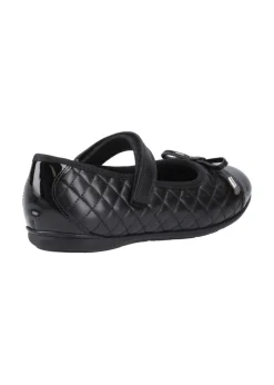 Hush Puppies Black Lottie Quilt Ballerina Junior