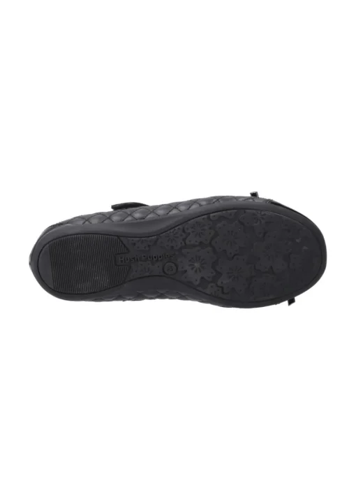 Hush Puppies Black Lottie Quilt Ballerina Junior