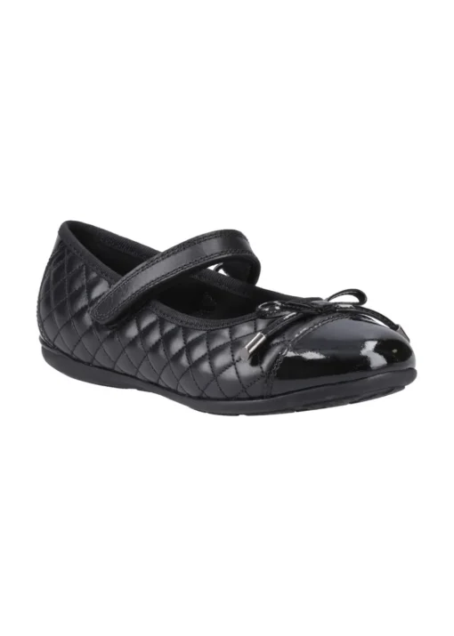 Hush Puppies Black Lottie Quilt Ballerina Junior