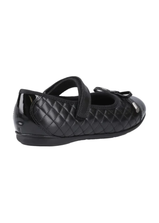 Hush Puppies Black Lottie Quilt Ballerina Junior