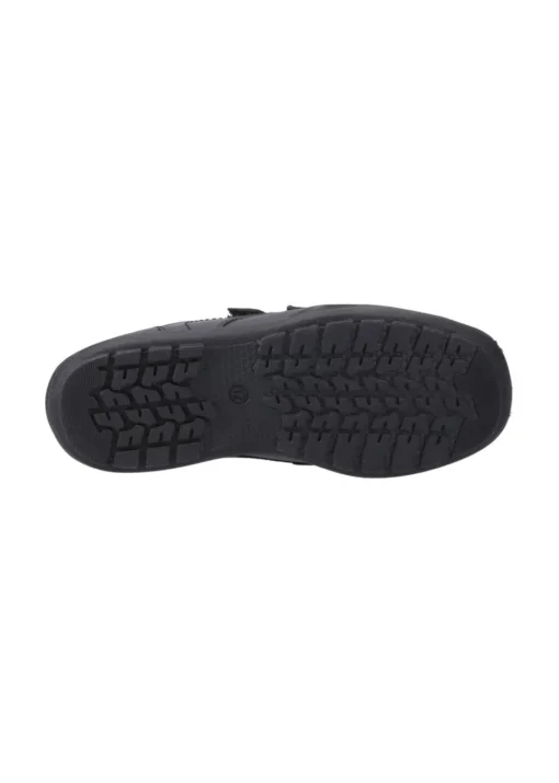 Hush Puppies Black Maddox Junior Touch Fastening Shoe