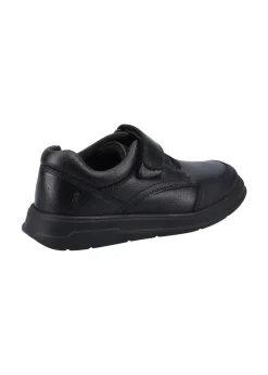 Hush Puppies Boys Black Rowan Jnr School Shoes (Younger 10 - Older 2)