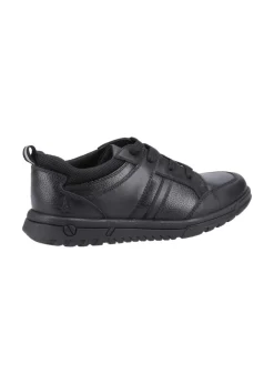 Hush Puppies Boys Black Steven Senior School Shoes (Older 3-6)
