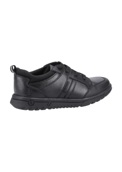 Hush Puppies Boys Black Steven Senior School Shoes (Older 3-6)