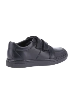 Hush Puppies Boys Black Santos Junior School Shoes (Younger 10-Older 2)