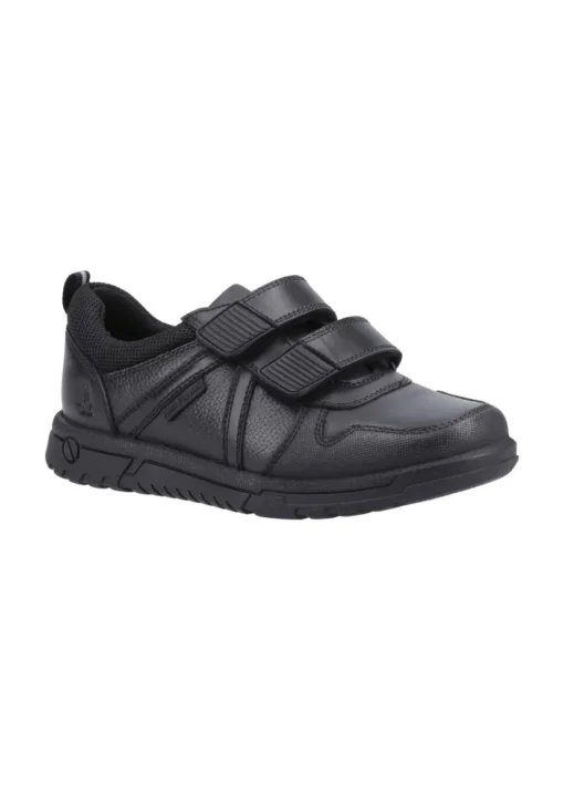 Hush Puppies Boys Black Spencer Junior School Shoes (Younger 10-Older 6)