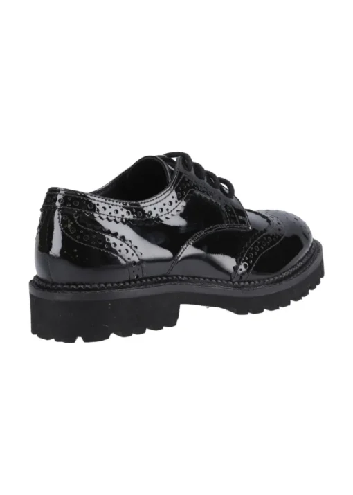Hush Puppies Gabi Lace Up Patent Junior