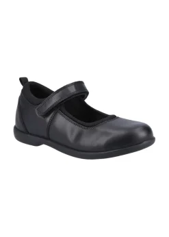 Hush Puppies Girls Black Bianca Snr School Shoes (Older 3-5)